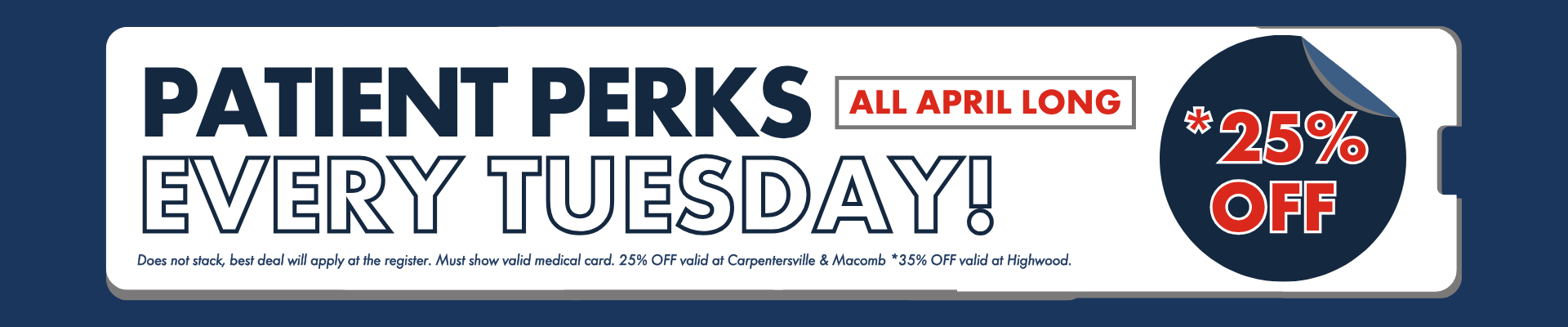 Patient Perks Every Tuesday